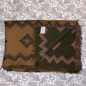 Aritzia Diamond Mosaic Blanket Wool Scarf